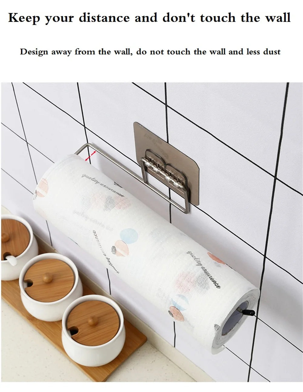 Toilet Paper Holder Bathroom Storage Paper Towel Holder Kitchen Wall Hook Toilet Paper Stand Home Organizer Toilet Accessories
