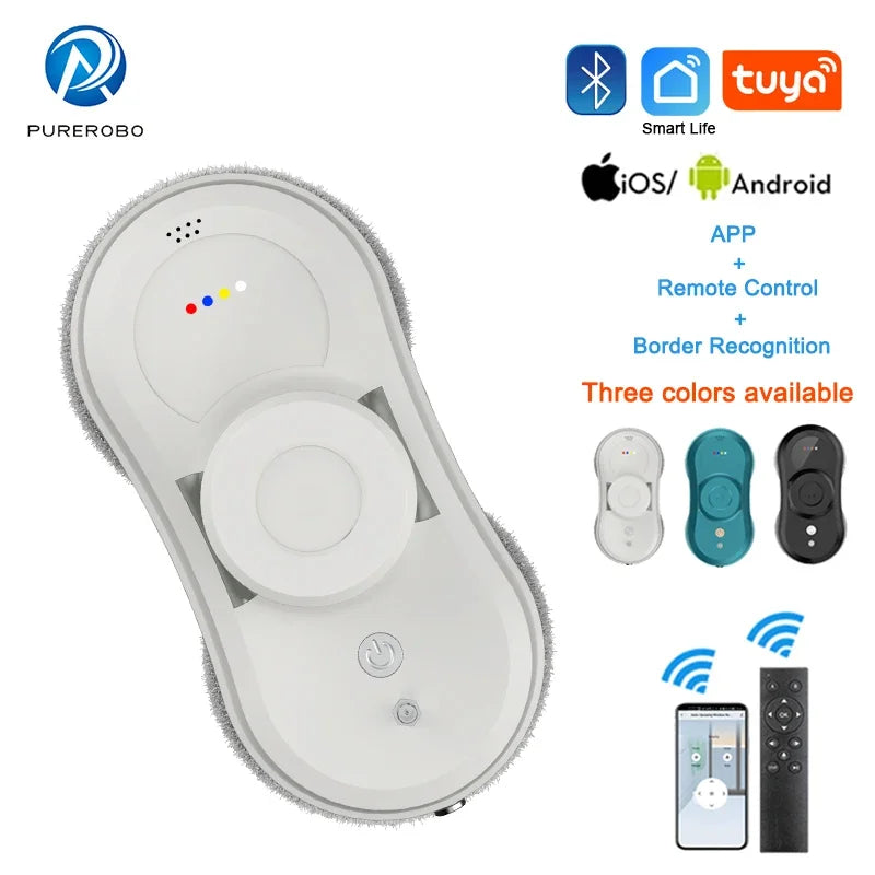 Purerobo W-R1 Window Cleaning Robot Smart APP Control Automatic Cleaning Glass High Suction Power Electric Robot Vacuum Cleaner