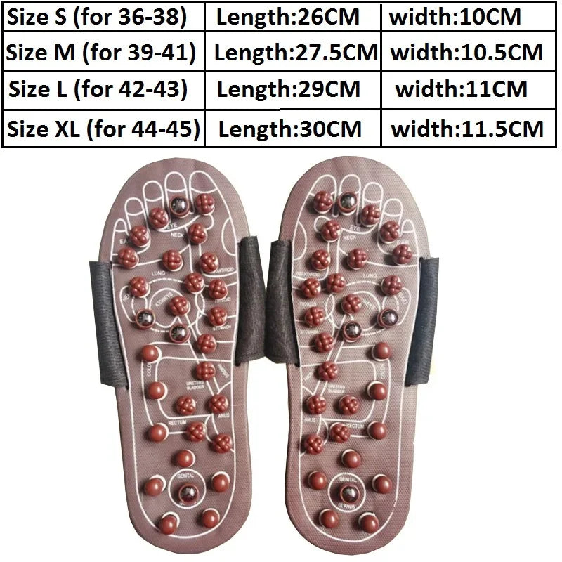 Foot Massager Acupuncture Slippers Massage Tool Acupoint Activation Reflexology Therapy Relieve Foot Pain Meridians Arthritis
