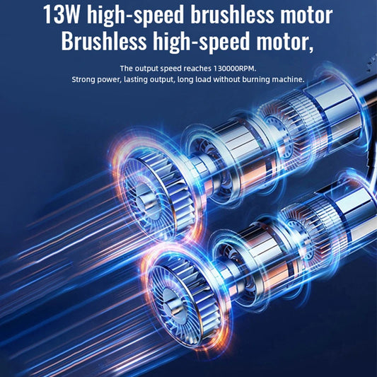 130000-120000PM Air Blower Turbo Jet Fan Electric Power Display Handheld Mini Dust Cleaner High Speed Duster Gun Cleaning Tool