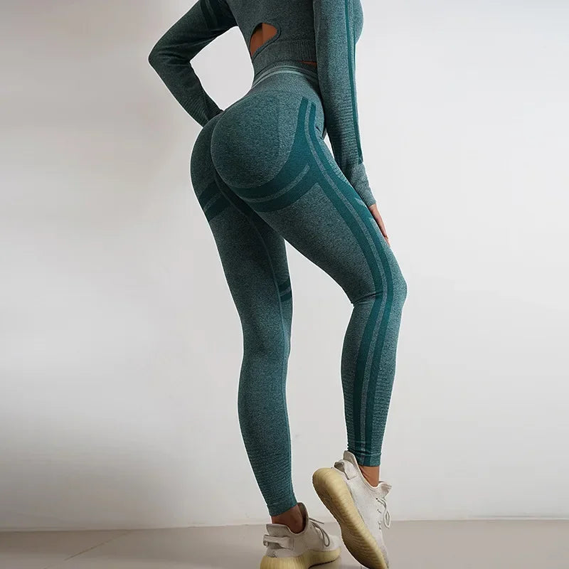 Seamless Yoga Pants Leggings Sports Fitness High Waist Peach Hip-lifting Skinny Running Trousers Workout Gym Leggings for Women