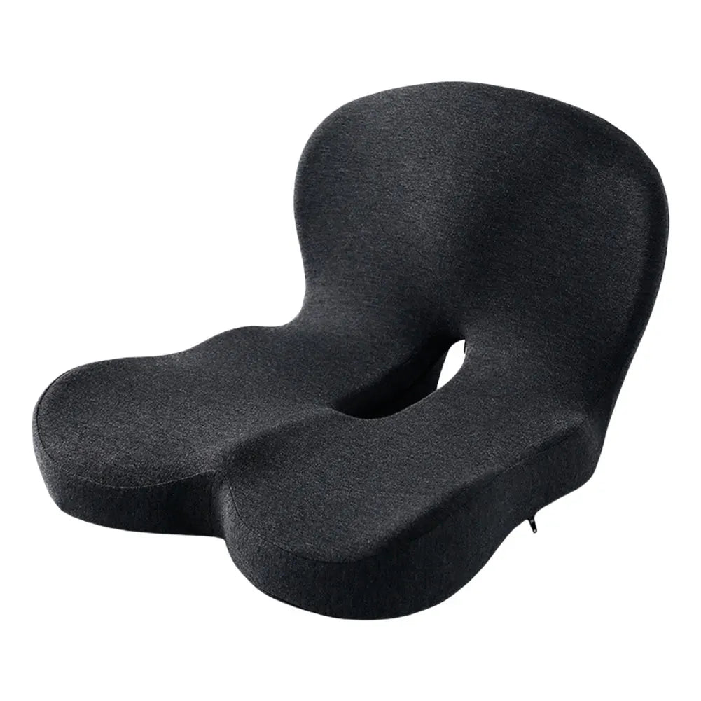 Memory Foam L-Shaped Integrated Seat Cushion with Lumbar Support Office Chair Cushion for Car Truck Desk Gaming Chair