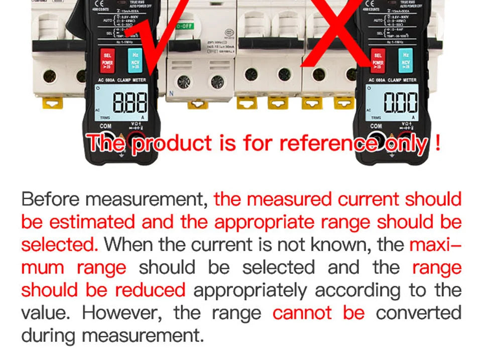 ANENG ST180 AC Current Clamp Meter Digital 4000 Counts Multimeter Ammeter Voltage Tester Car Amp Hz Capacitance NCV Ohm Tool