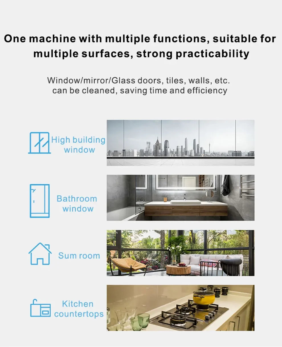 Purerobo W-R1 Window Cleaning Robot Smart APP Control Automatic Cleaning Glass High Suction Power Electric Robot Vacuum Cleaner