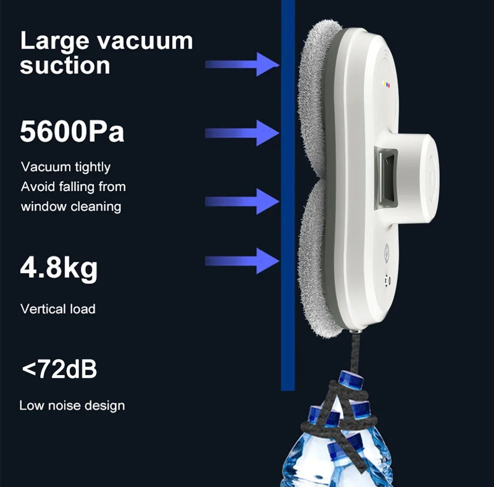 Purerobo W-R1 Window Cleaning Robot Smart APP Control Automatic Cleaning Glass High Suction Power Electric Robot Vacuum Cleaner