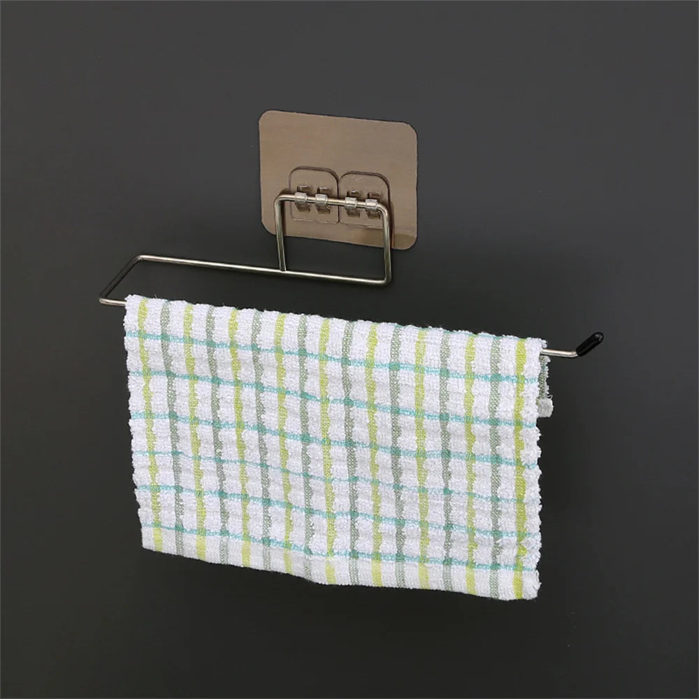 Toilet Paper Holder Bathroom Storage Paper Towel Holder Kitchen Wall Hook Toilet Paper Stand Home Organizer Toilet Accessories