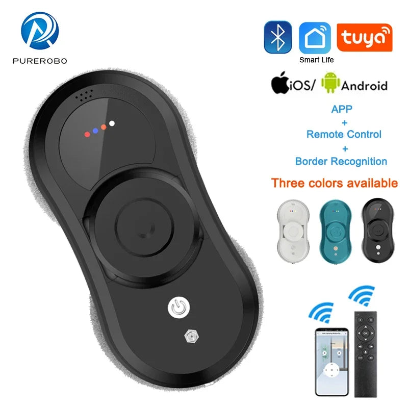 Purerobo W-R1 Window Cleaning Robot Smart APP Control Automatic Cleaning Glass High Suction Power Electric Robot Vacuum Cleaner