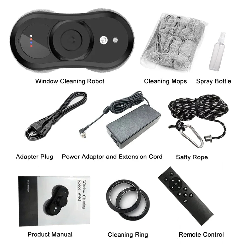 Purerobo W-R1 Window Cleaning Robot Smart APP Control Automatic Cleaning Glass High Suction Power Electric Robot Vacuum Cleaner