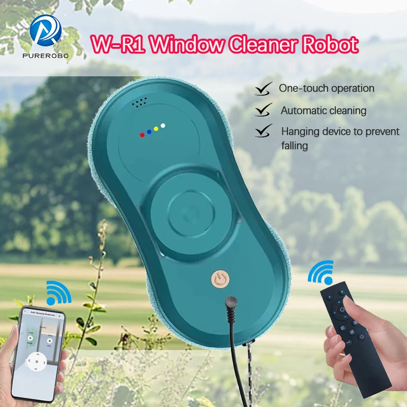 Purerobo W-R1 Window Cleaning Robot Smart APP Control Automatic Cleaning Glass High Suction Power Electric Robot Vacuum Cleaner