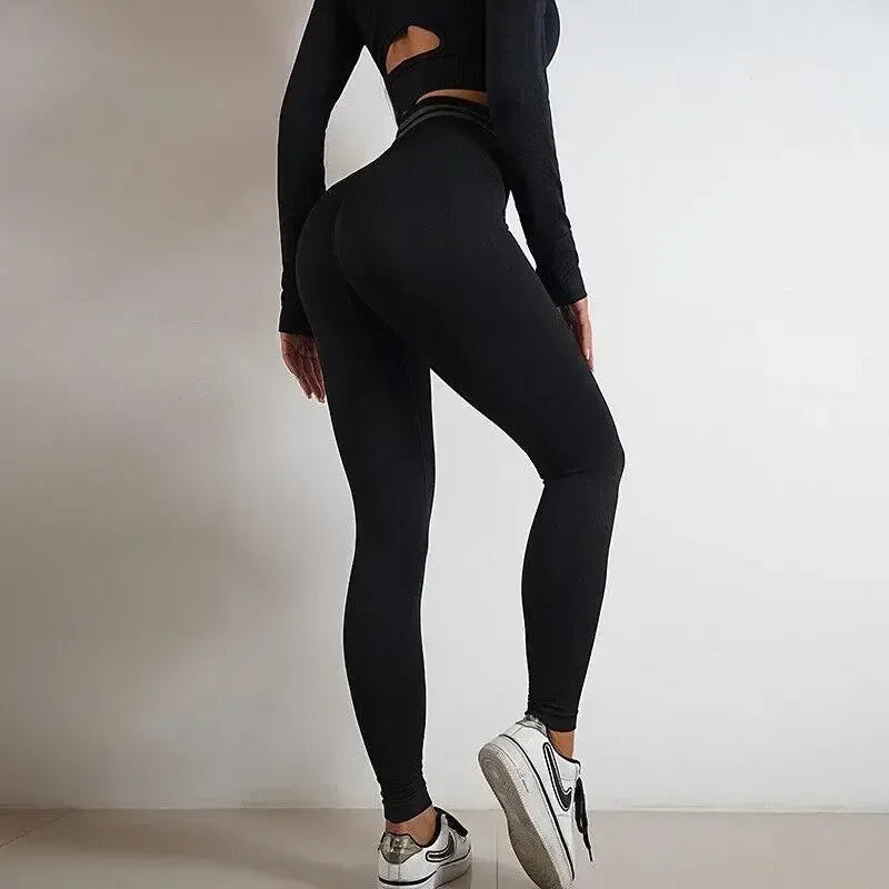 Seamless Yoga Pants Leggings Sports Fitness High Waist Peach Hip-lifting Skinny Running Trousers Workout Gym Leggings for Women